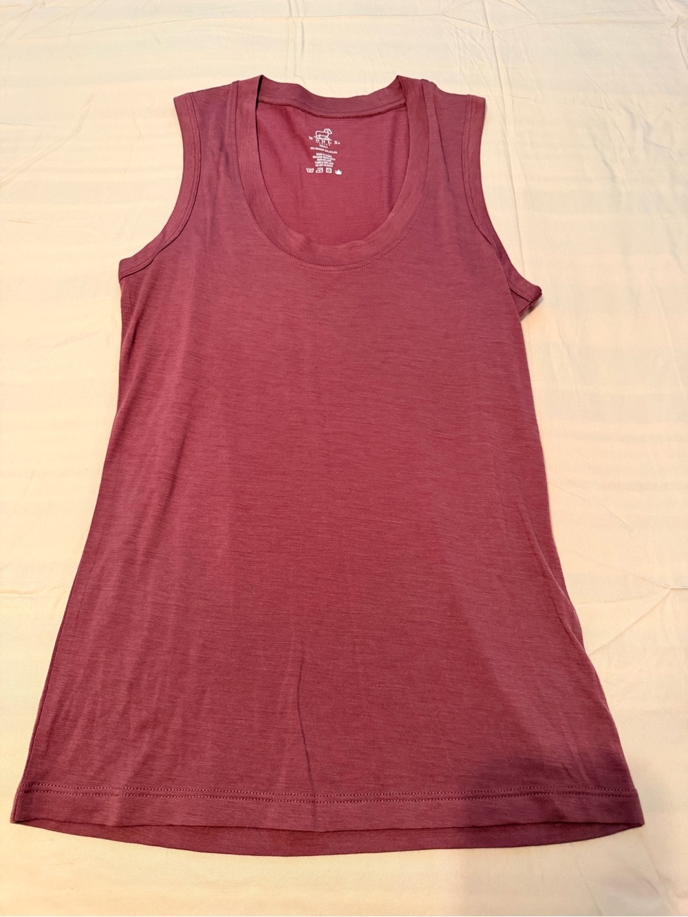 Woolx Merino Wool Scoop Neck Tank Small